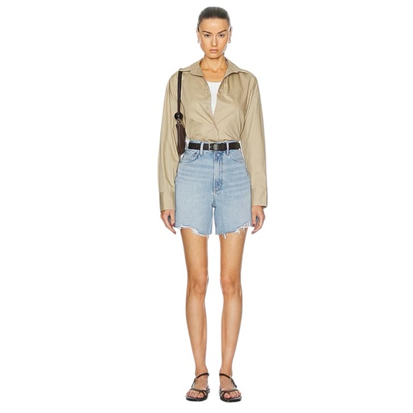 Agolde Pants - NWT Agolde Stella High Rise Baggy Shorts in Agreement Size 23
